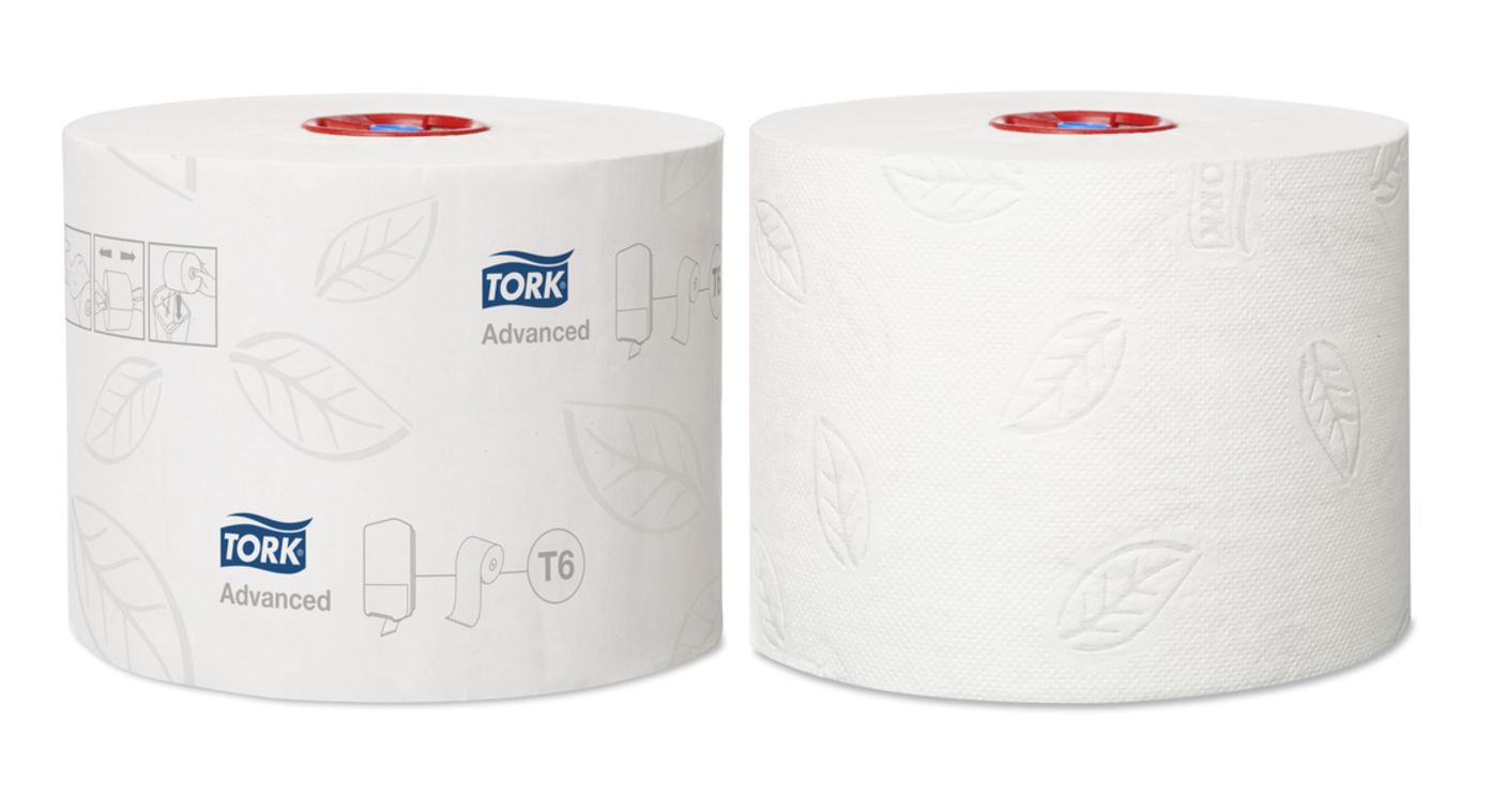 Tork Toilettenpapier Midi Rollen 127530, 2-lagig