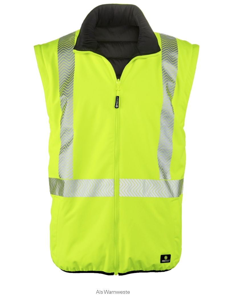 4PROTECT® Warnschutz-Softshellwendejacke RENO