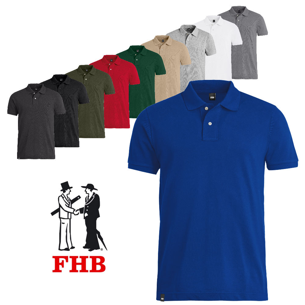 FHB Polo-Shirt Daniel einfarbig