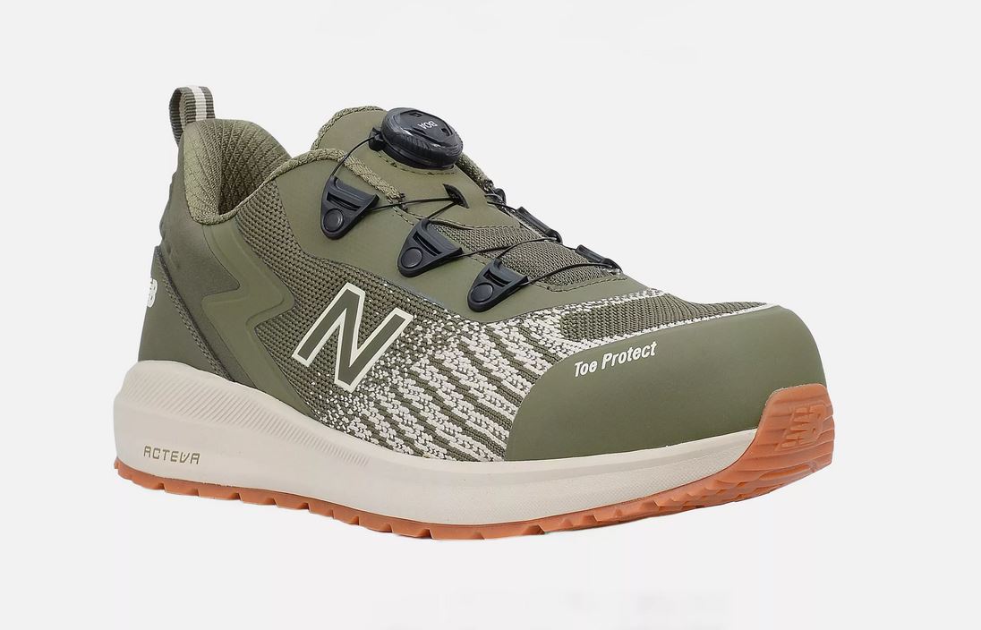 New Balance Speedware Boa Halbschuh S1P, olive-weiß